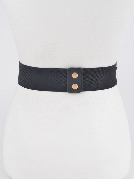 Metal W/rhinestone Elastic Waist Belt